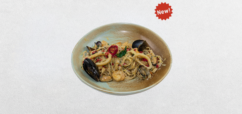 LINGUINI DI MARE AGLIO OLIO 